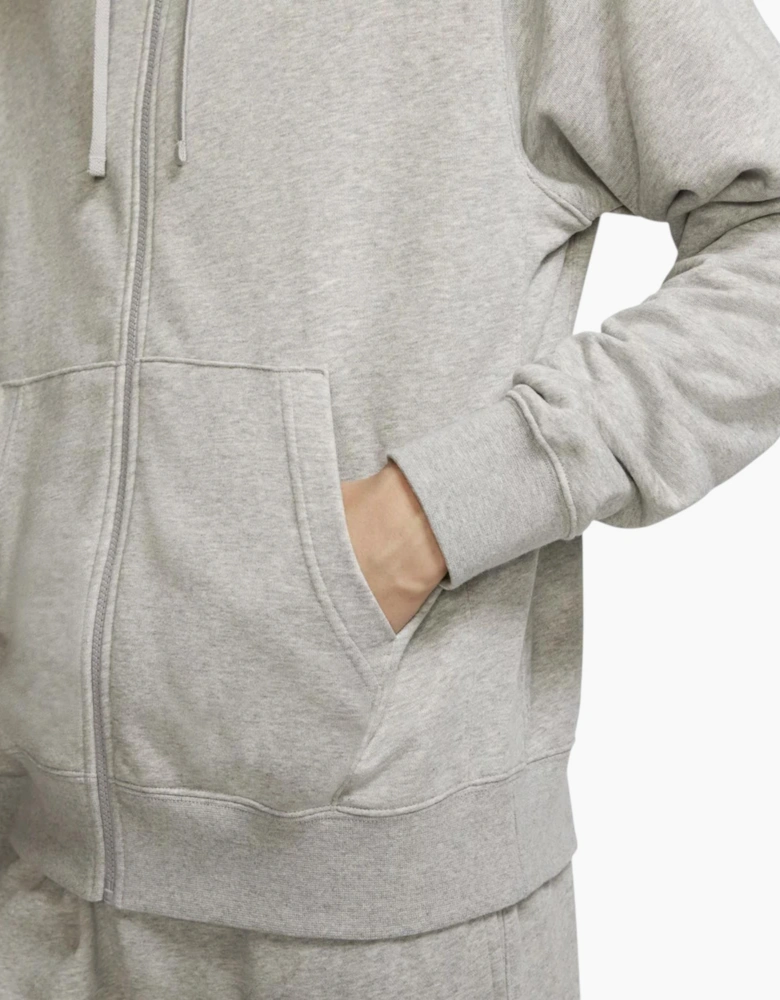 Nike Club Mens Tracksuit Full Zip Hoodie Fleece Jogger Sportswear Grey