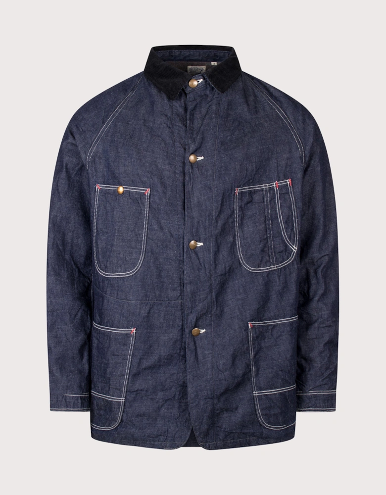 Relaxed Fit Wool Liner Denim Coverall Overshirt