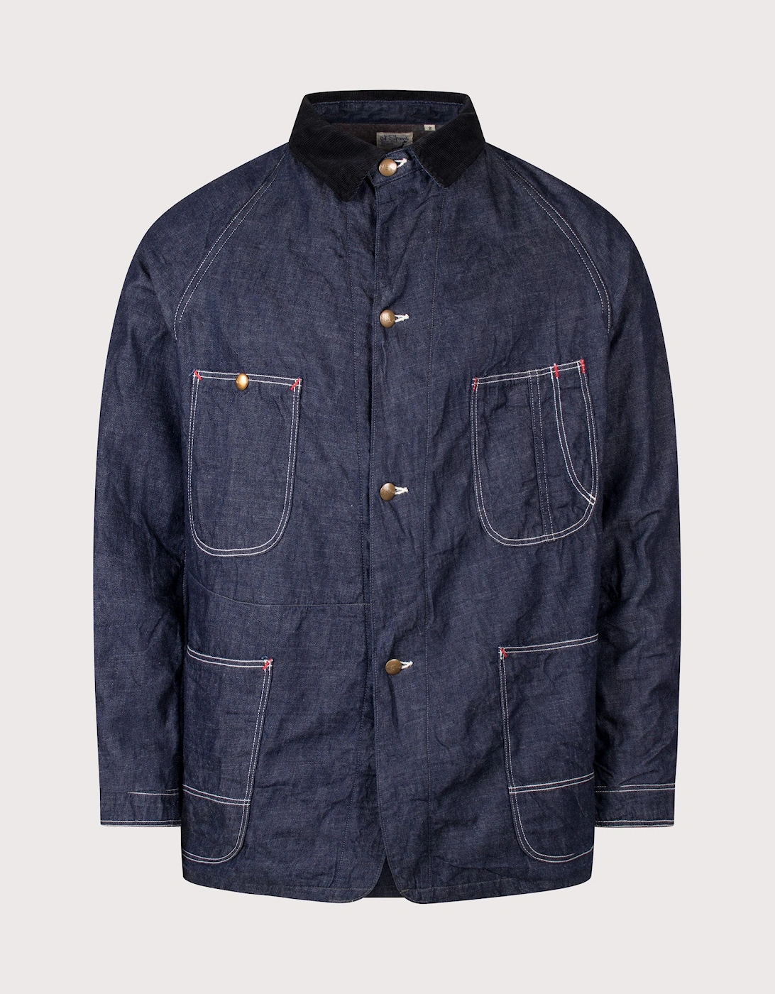 Relaxed Fit Wool Liner Denim Coverall Overshirt
