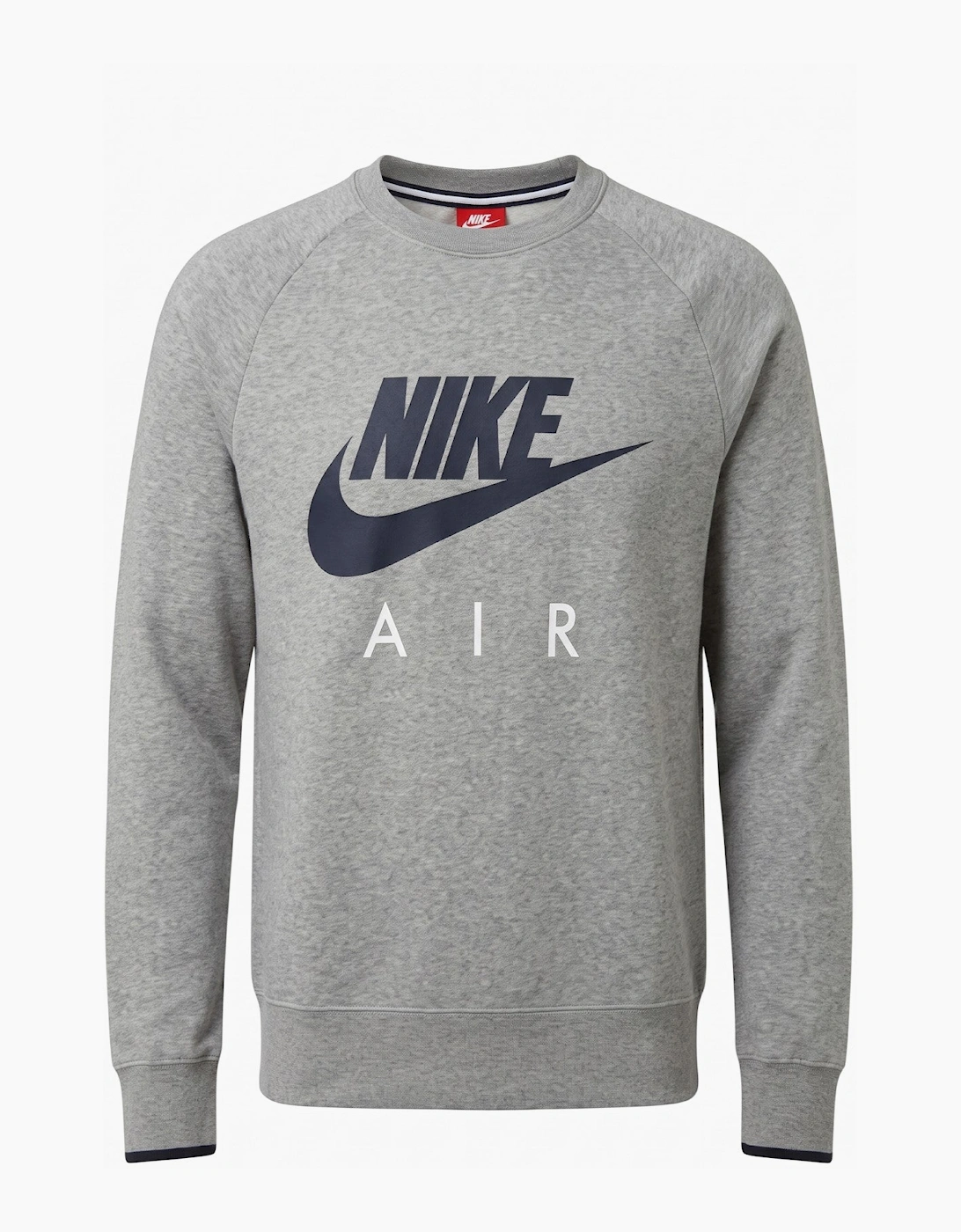 Nike Mens AW77 Crew Neck Sweatshirt Pullover in Grey