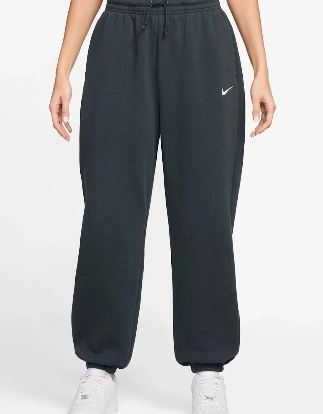 Nike Womens Phoenix Fleece Oversized Joggers in Black