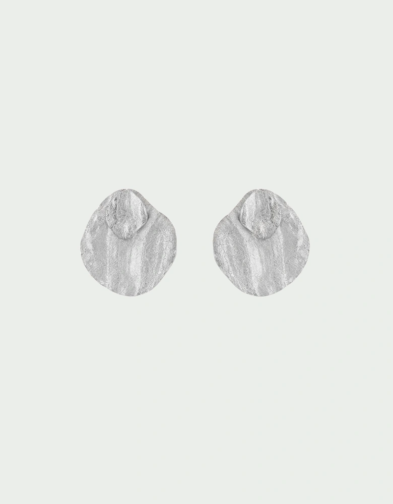 Riva Textured Double Disc Jacket Earrings