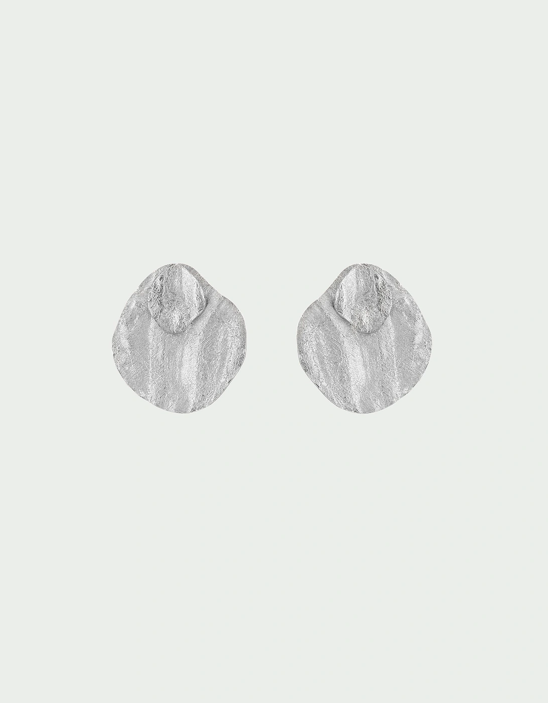 Riva Textured Double Disc Jacket Earrings