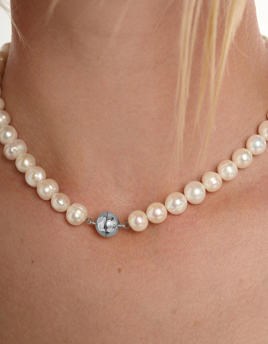 Freshwater Pearl Round Beaded Necklace