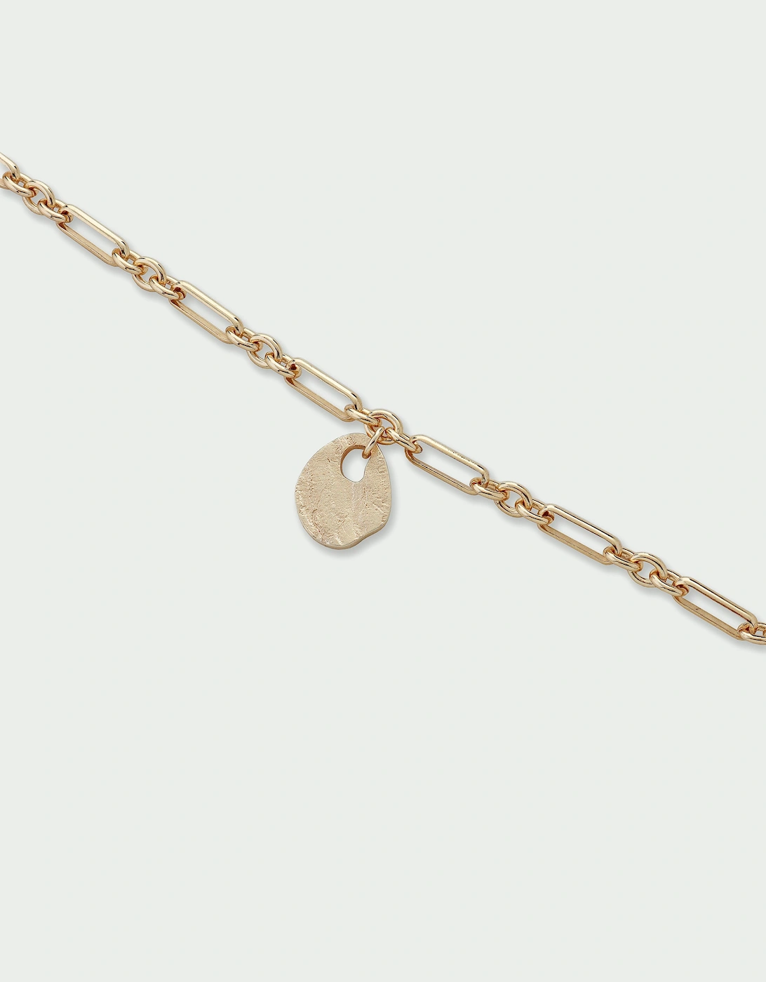 Baia Textured Disc Chain Bracelet