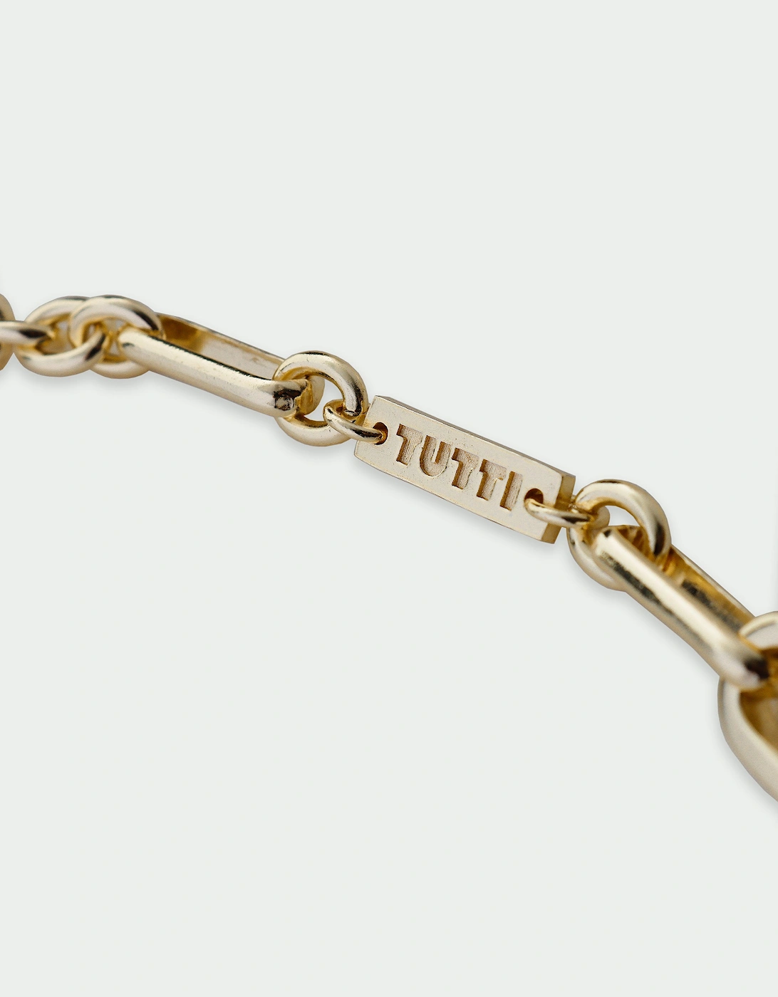 Baia Textured Disc Chain Lariat Necklace