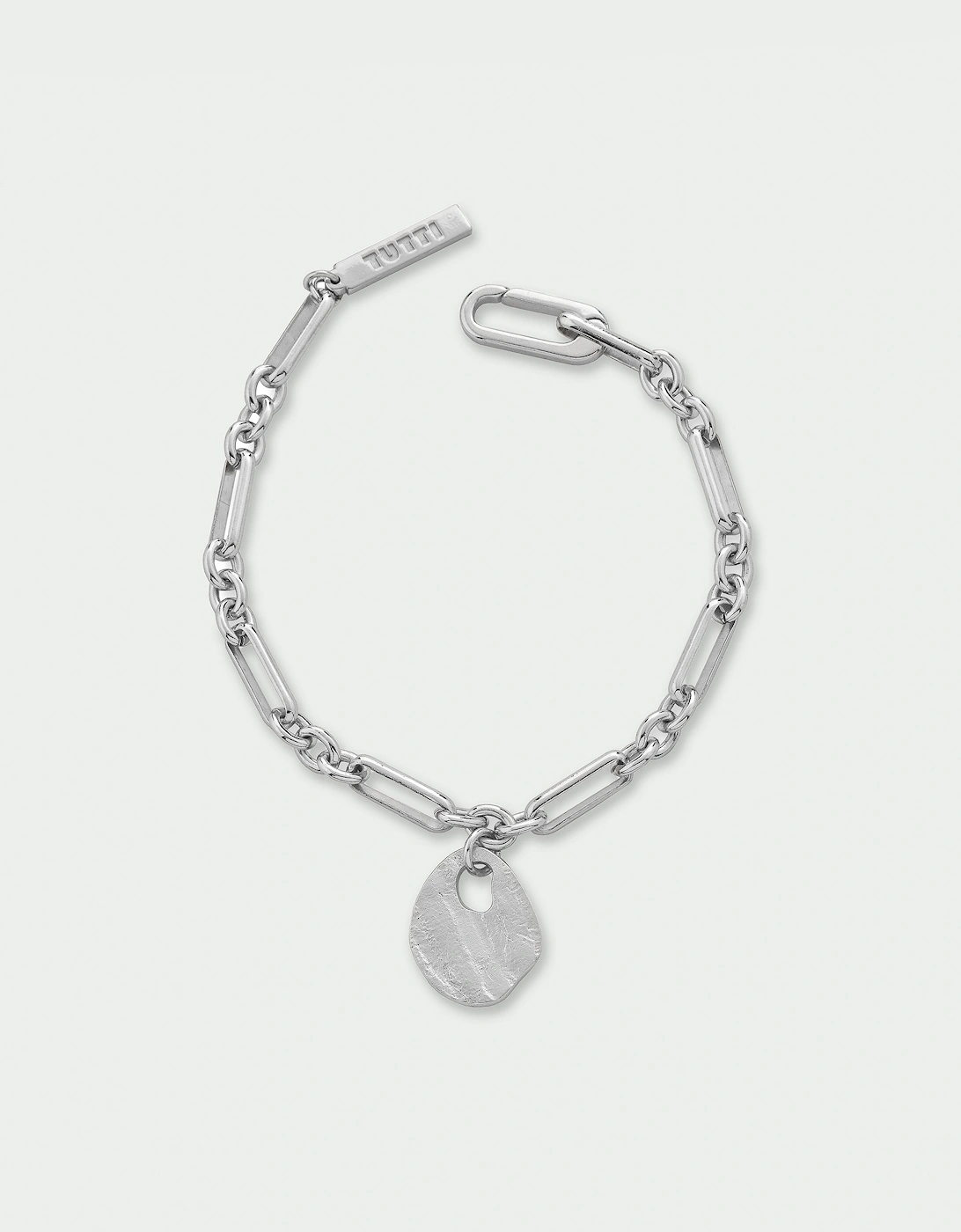 Baia Textured Disc Chain Bracelet
