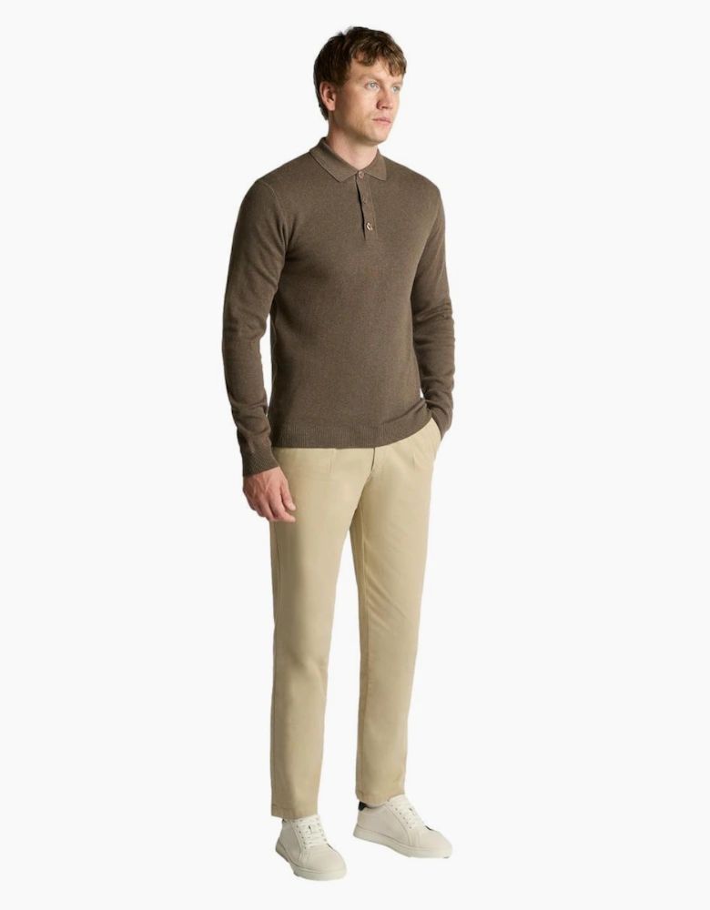Remus Uomo Knitted Polo A1-26 47 Camel