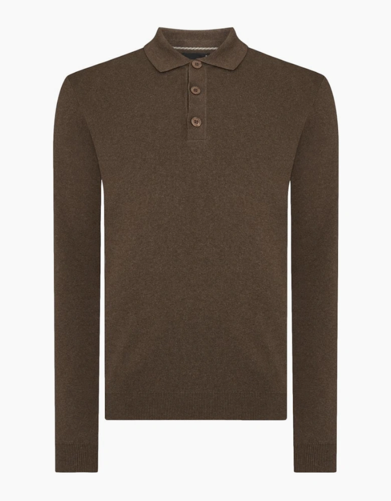 Remus Uomo Knitted Polo A1-26 47 Camel