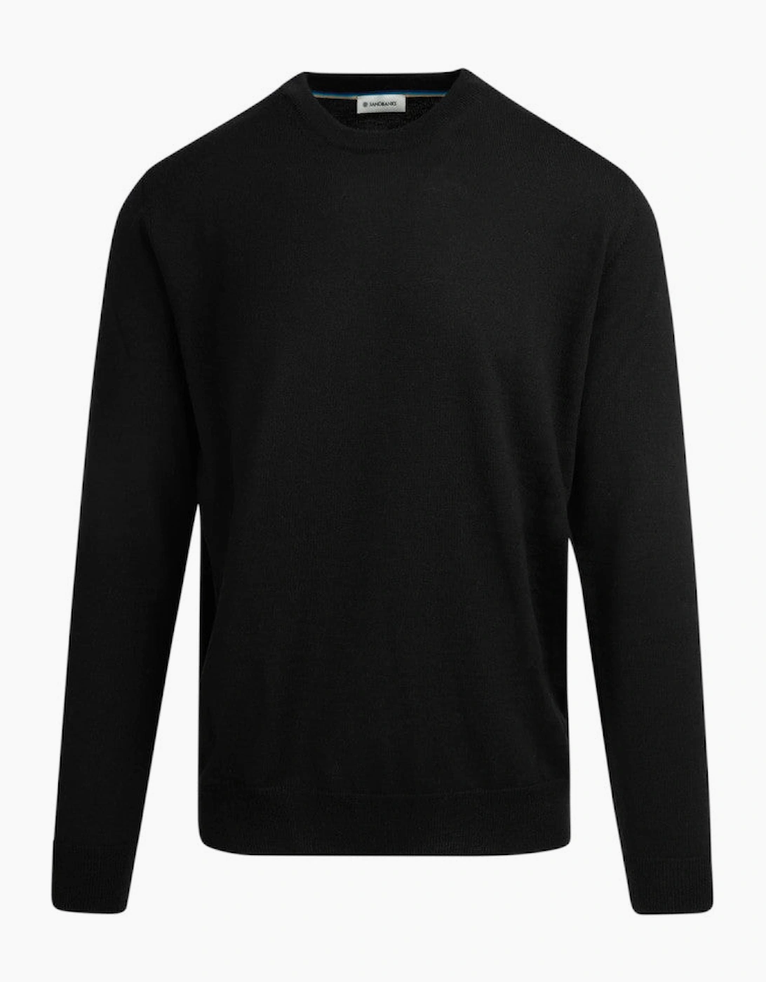 Sandbanks Merino Crew Neck Jumper Black