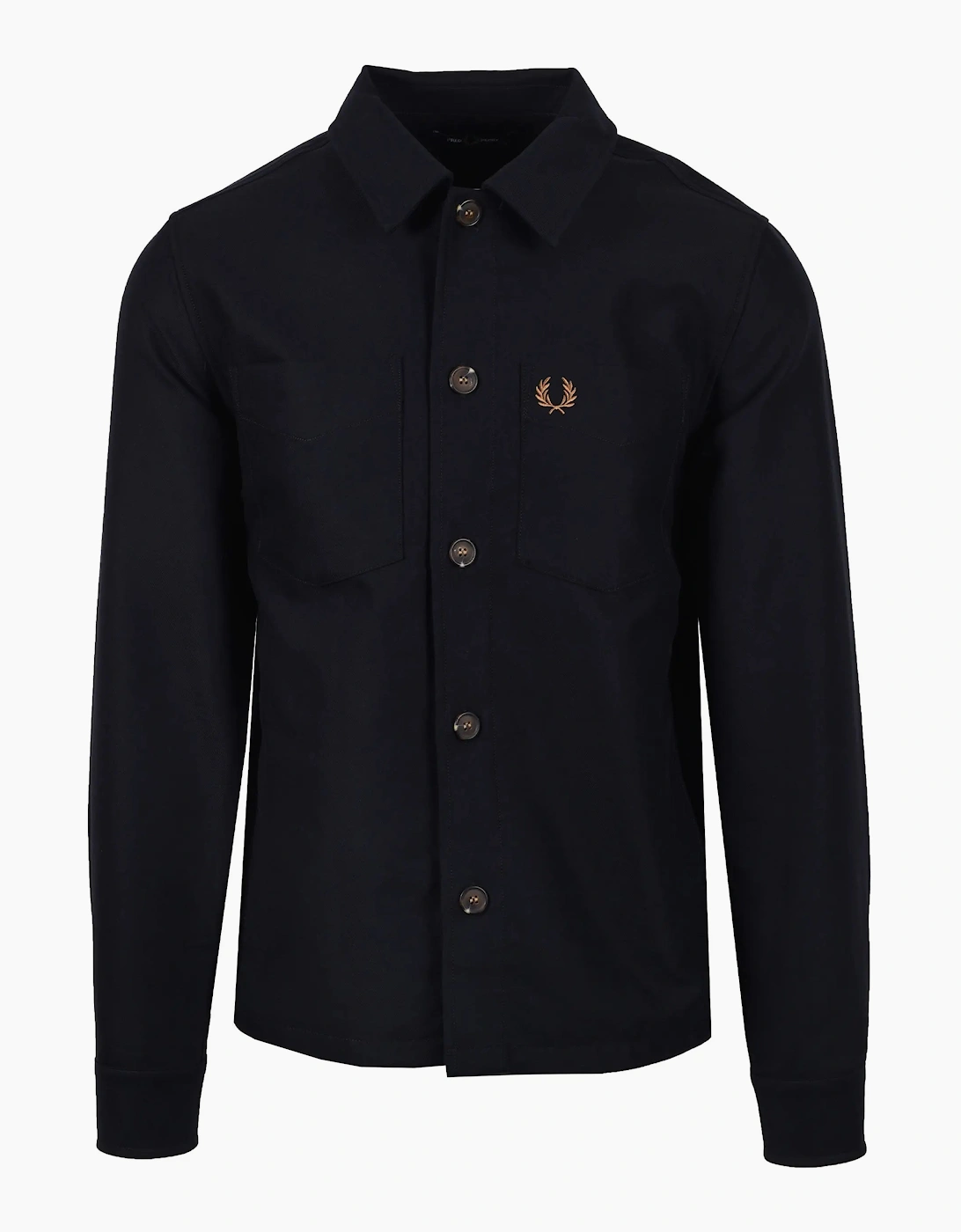 Fred Perry Brushed Twill Overshirt Navy
