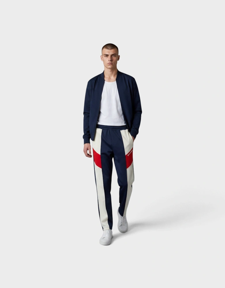 Colour Block Track Pants Navy White