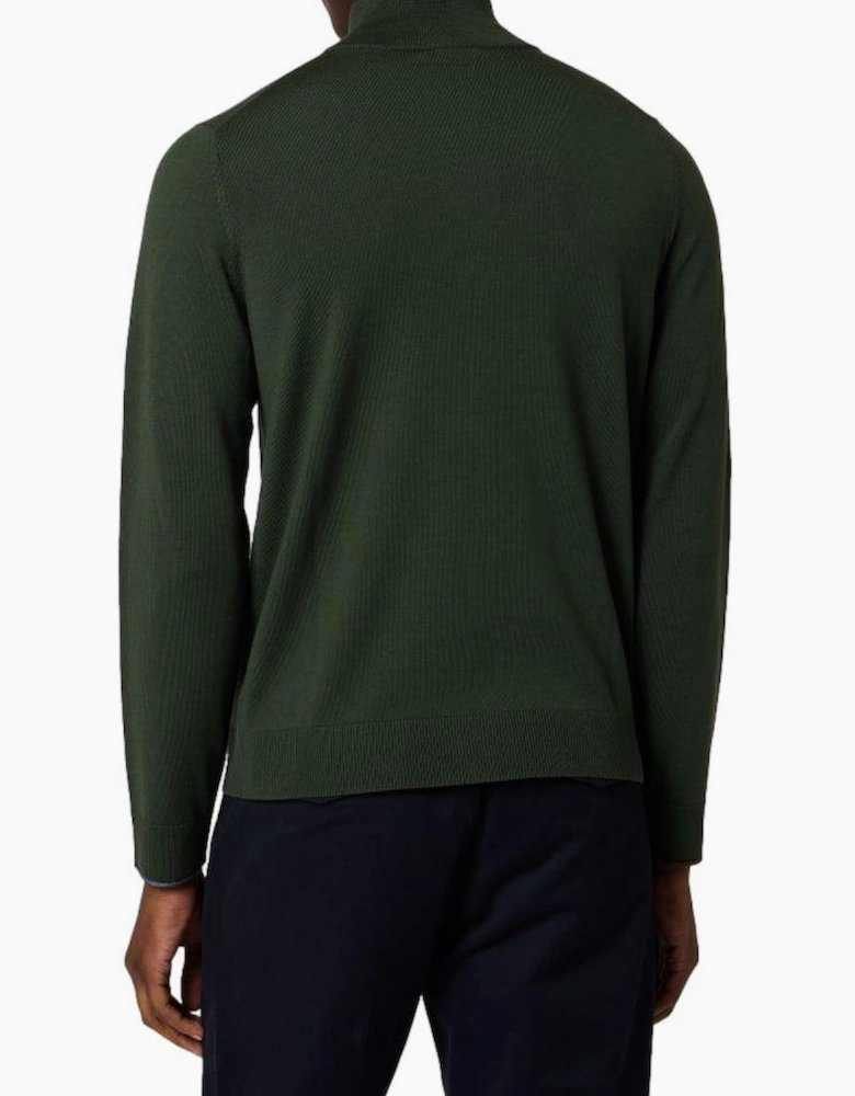 PS Paul Smith Zip Through Cardigan 38 Green
