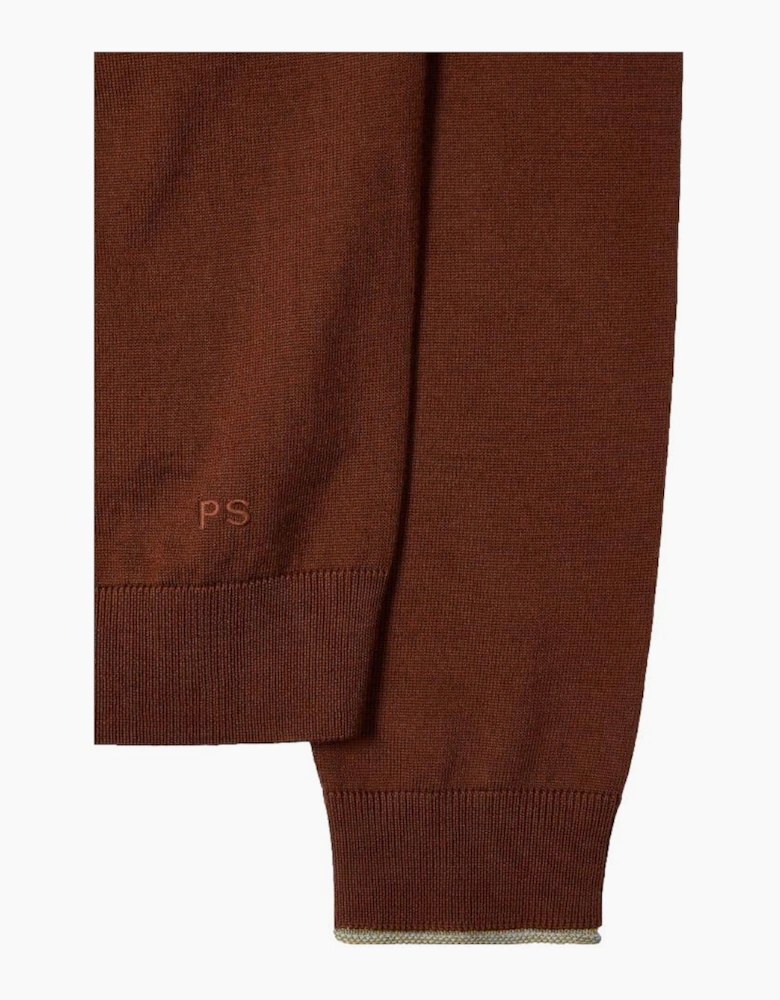 PS Paul Smith Zip Through Cardigan 26 Brick