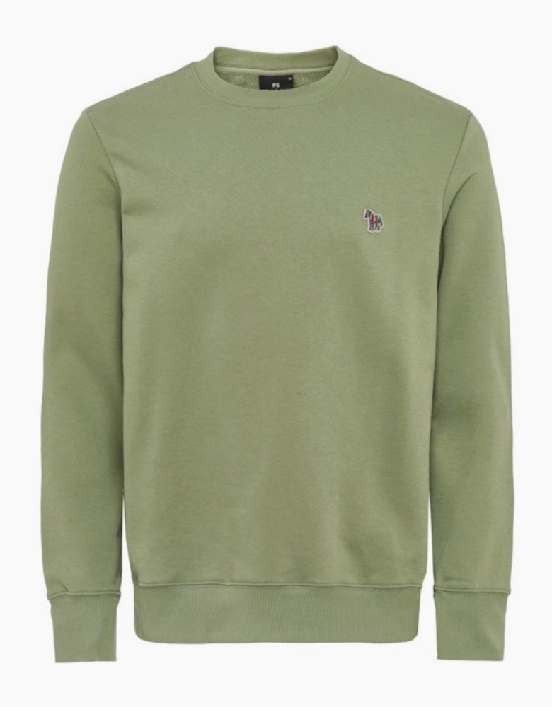 PS Paul Smith Crew Neck Zebra Sweatshirt 34C Green