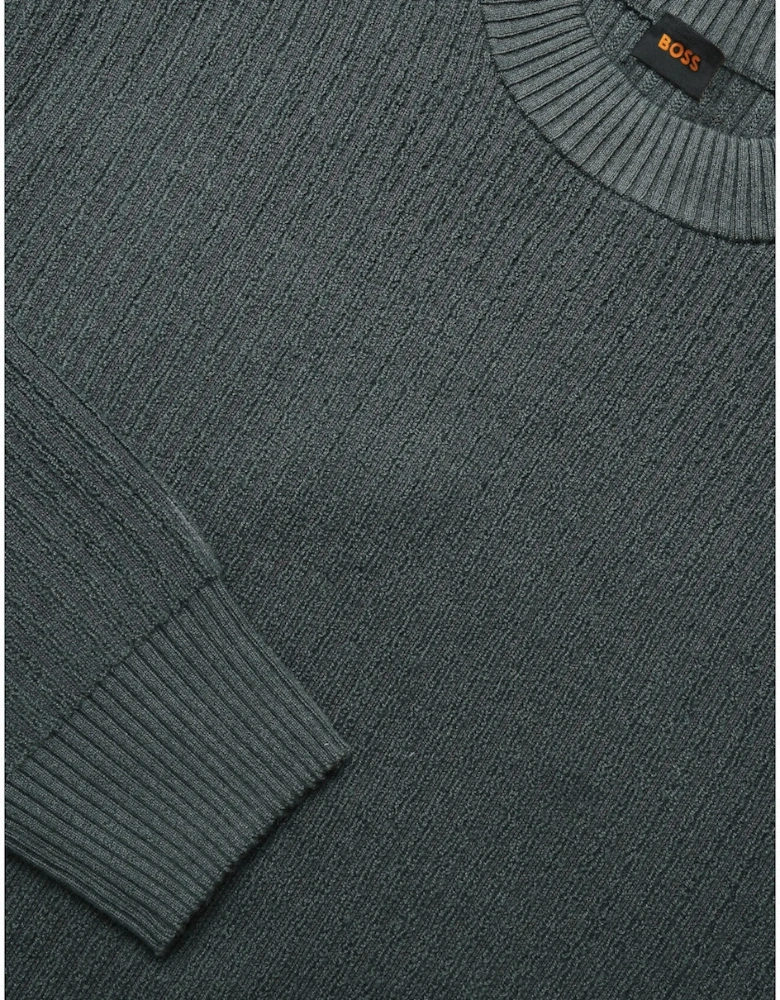 BOSS Orange Katorpo Sweater 377 Open Green