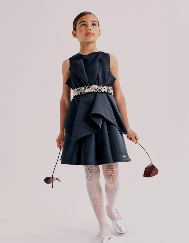 Jessie And James Girls Wind and Dew Dress in Black