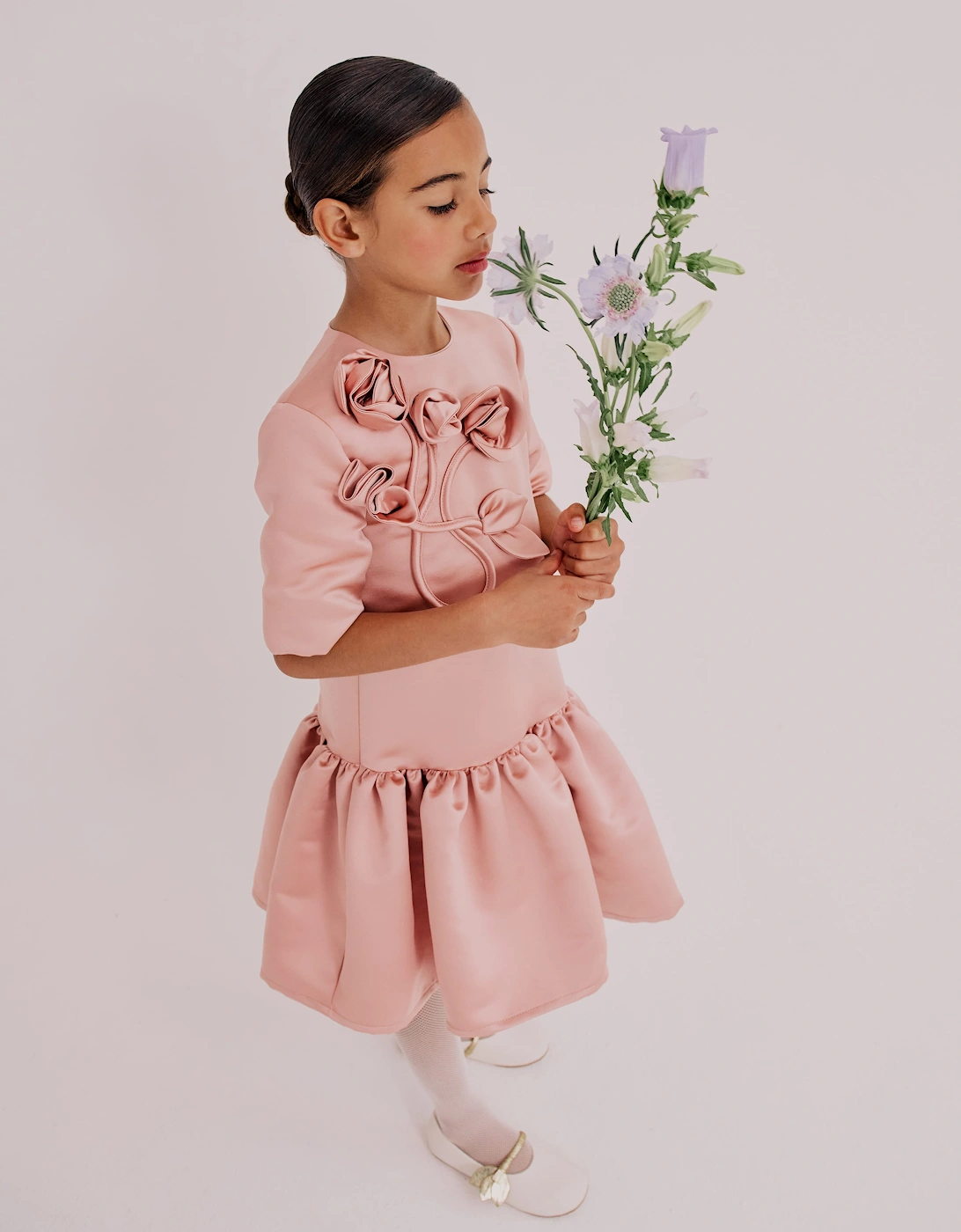 Jessie And James Girls Zynnia Dress in Pink