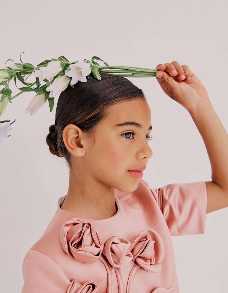 Jessie And James Girls Zynnia Dress in Pink