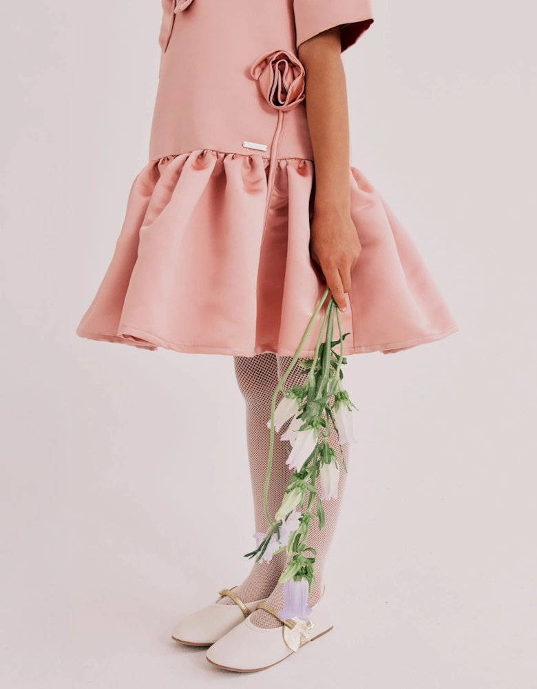 Jessie And James Girls Zynnia Dress in Pink