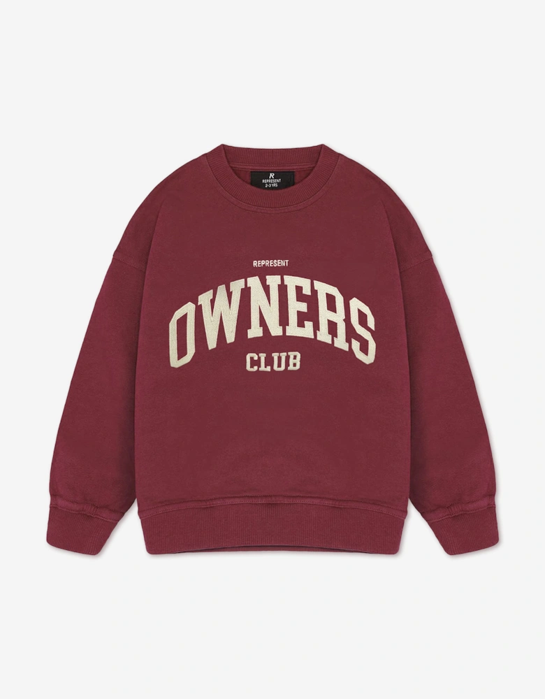 REPRESENT Kids Mini Owners Club Sweatshirt in Red