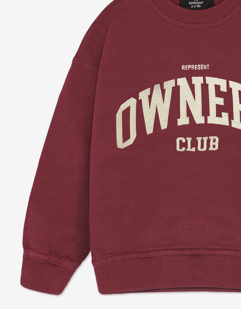 REPRESENT Kids Mini Owners Club Sweatshirt in Red