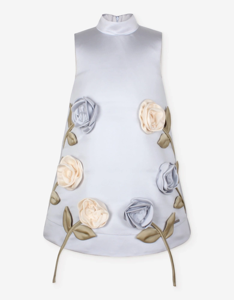 Jessie And James Girls My Rose Dress in Blue