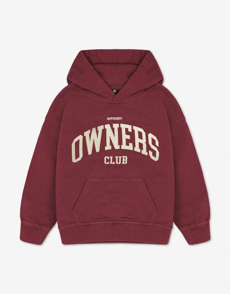 REPRESENT Kids Mini Owners Club Hoodie in Red