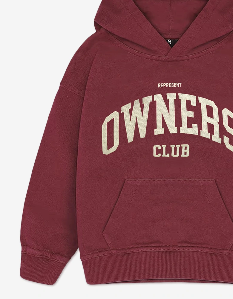 REPRESENT Kids Mini Owners Club Hoodie in Red