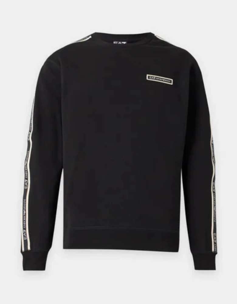Tape Logo Sweatshirt - Black