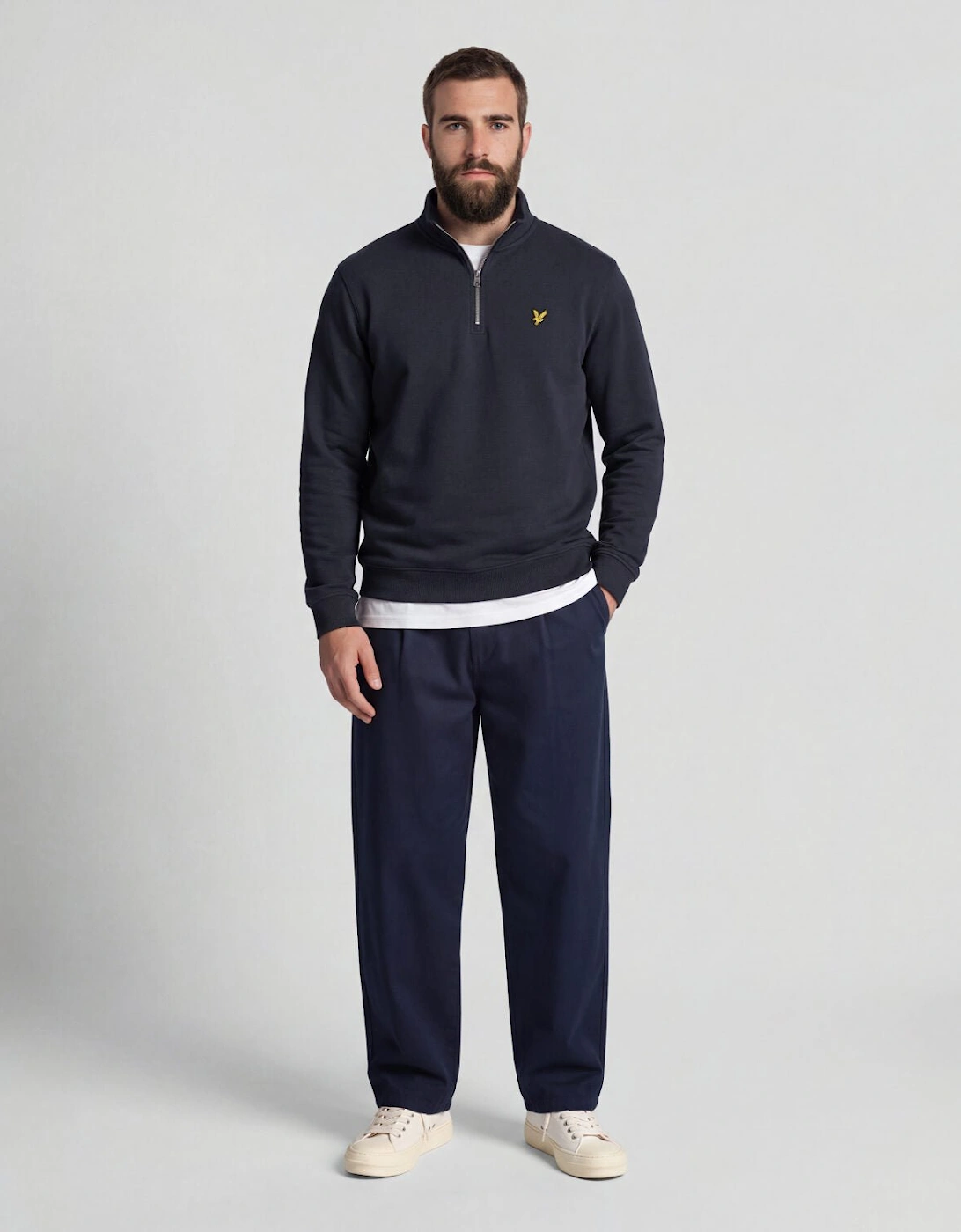 Loopback 1/4 Zip Sweatshirt Plus