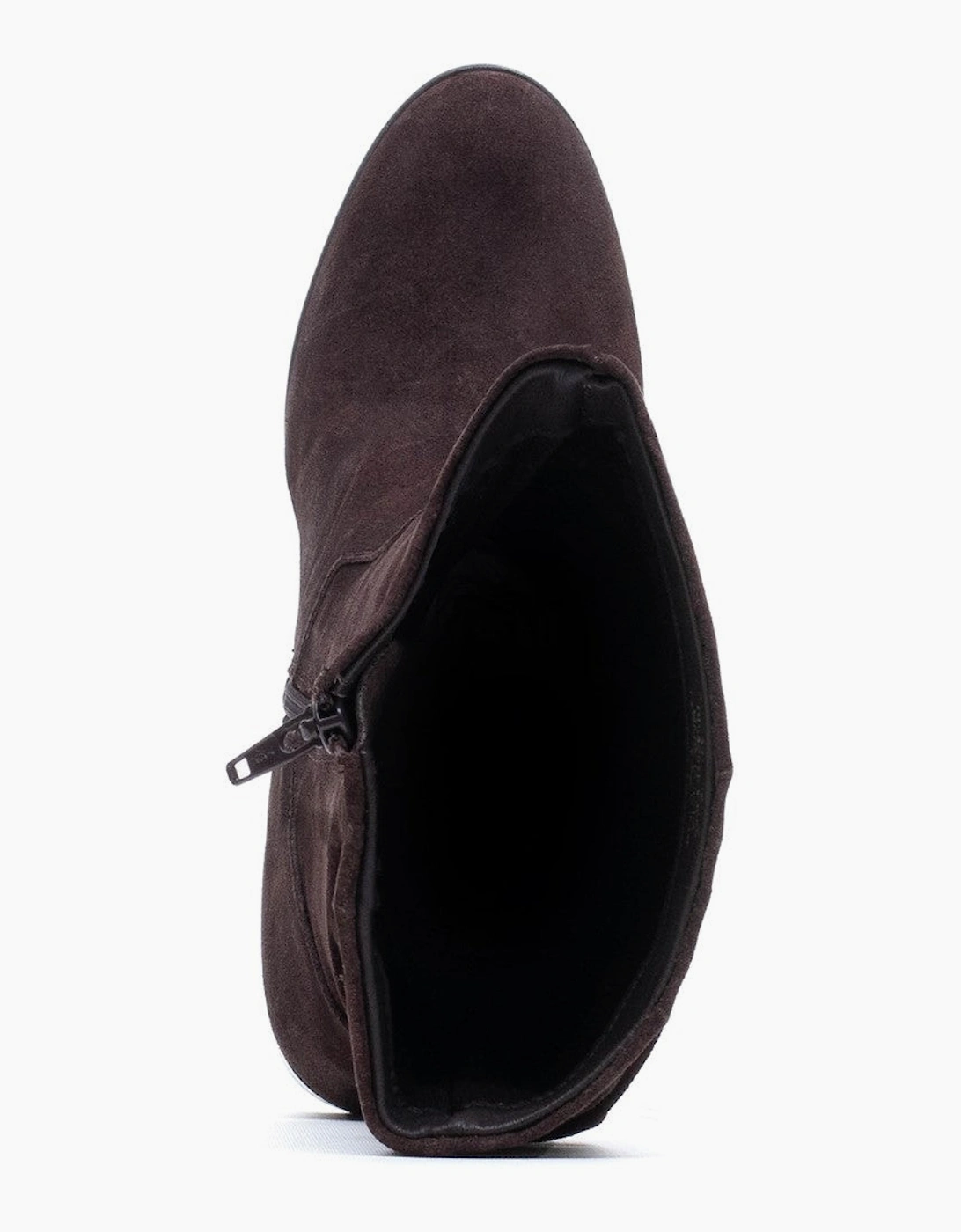 Hush Puppies Cosima Ruched Boot Womens Tall Boots Chocolate