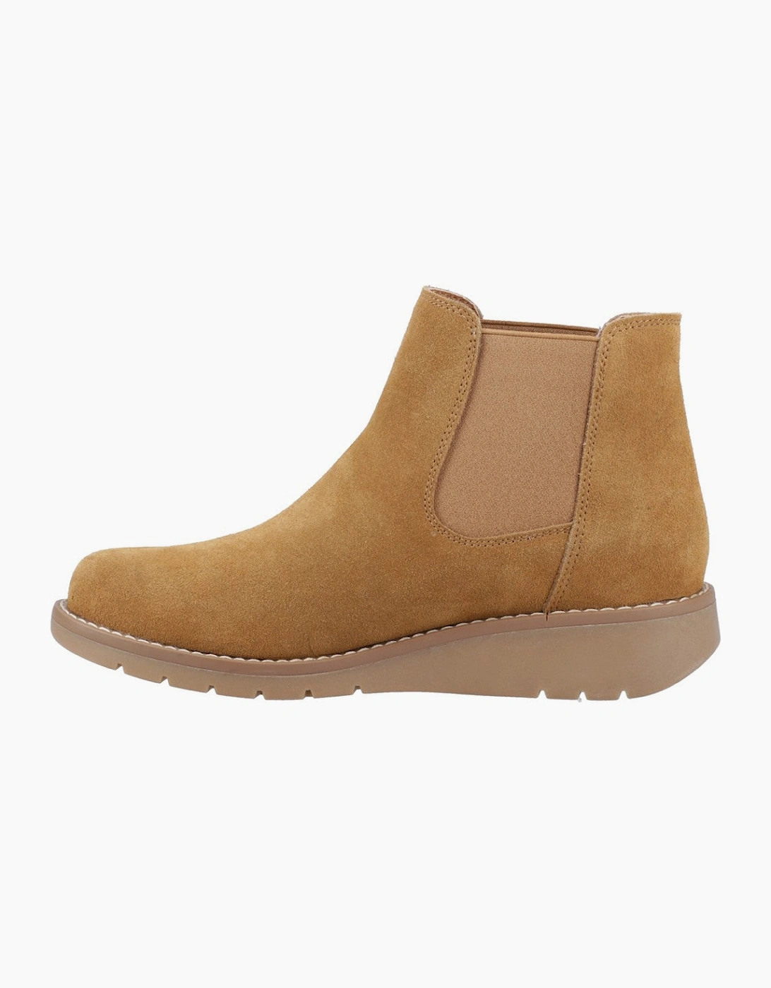 Hush Puppies Leonie Suede Boot Womens Ankle Boots Tan