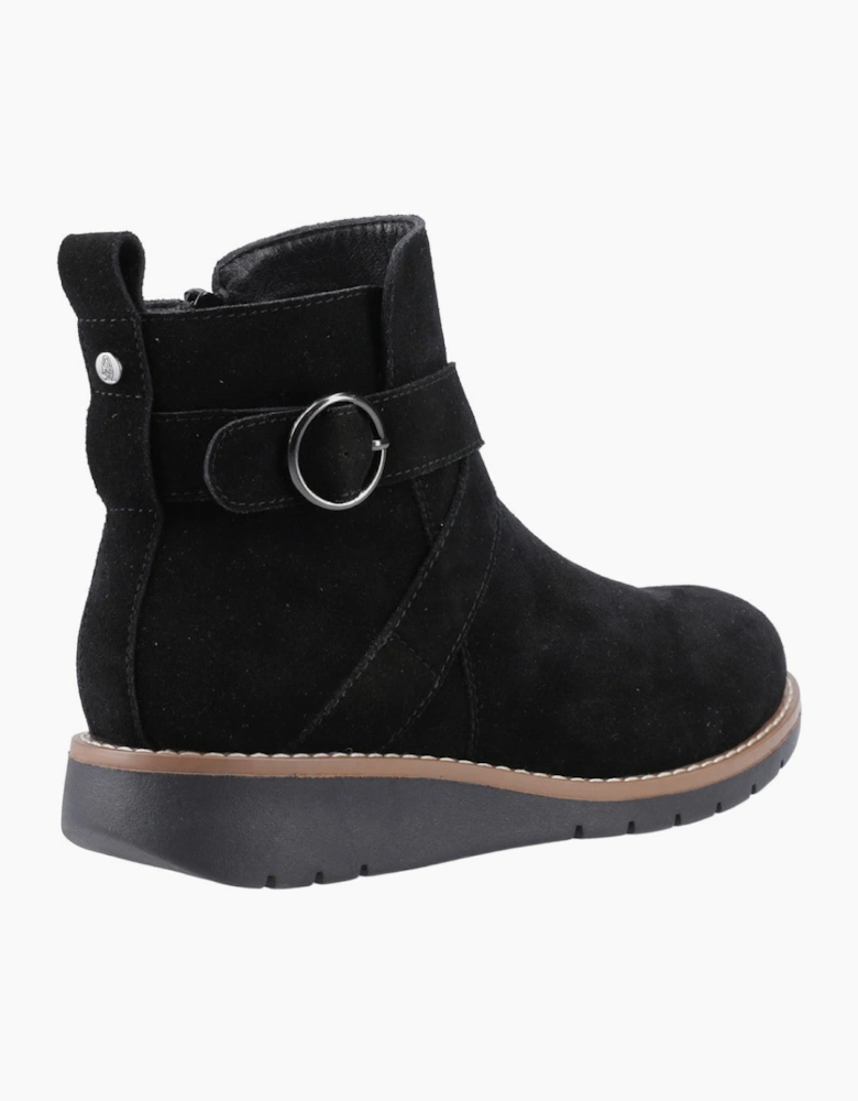 Hush Puppies Lyra Buckle Boot Womens Ankle Boots Black