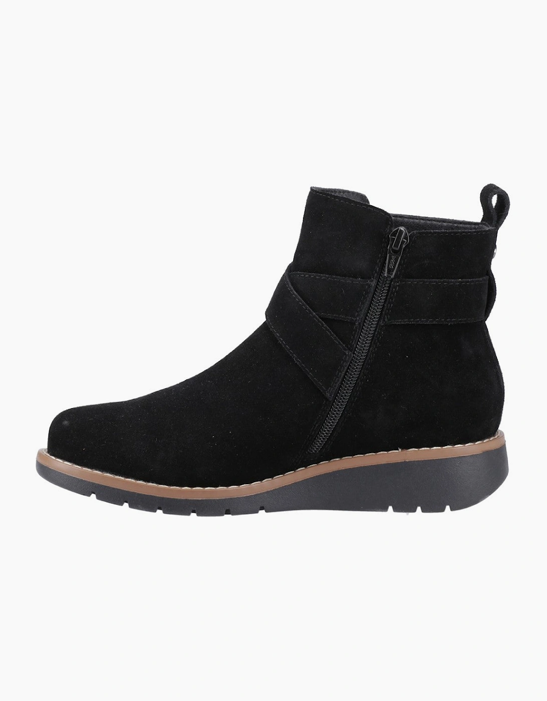Hush Puppies Lyra Buckle Boot Womens Ankle Boots Black