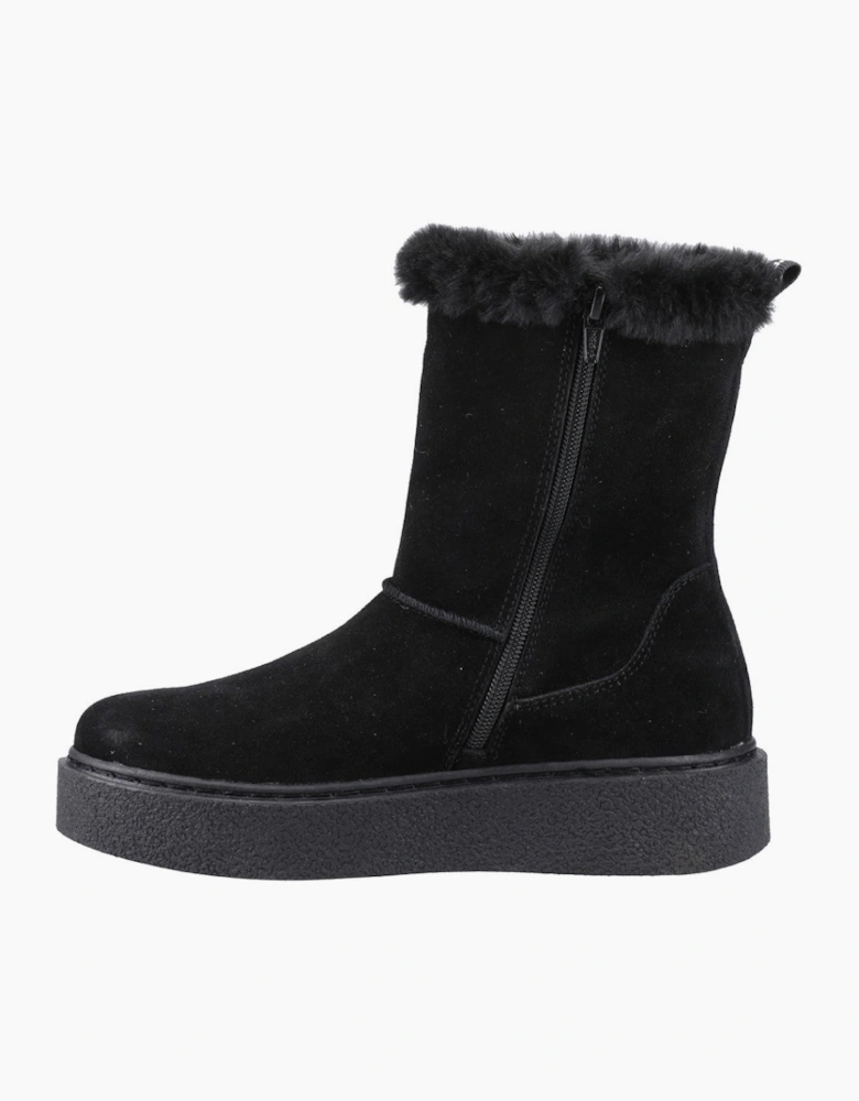 Hush Puppies Becca Mid Boot Womens Mid Calf Boots Black