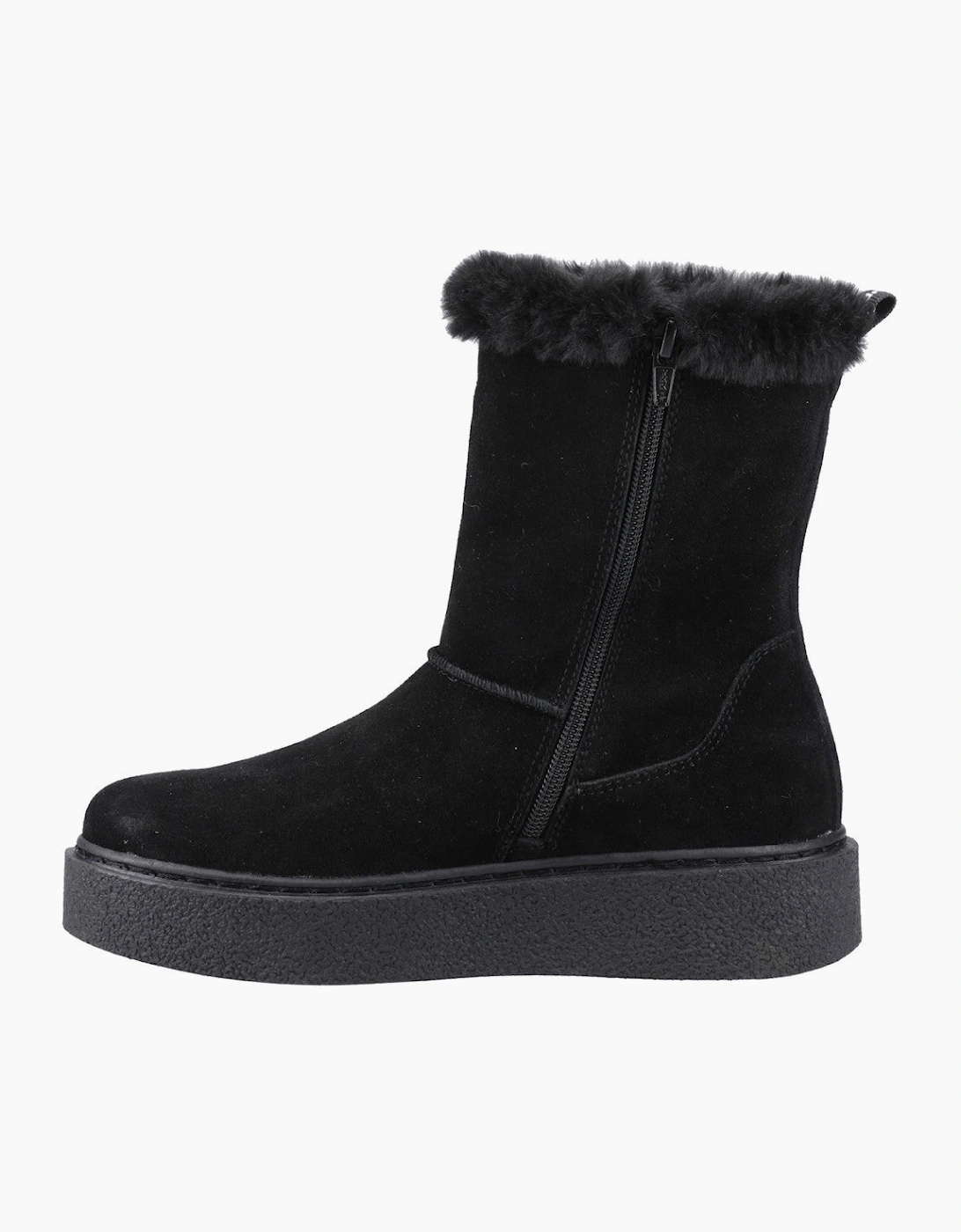 Hush Puppies Becca Mid Boot Womens Mid Calf Boots Black