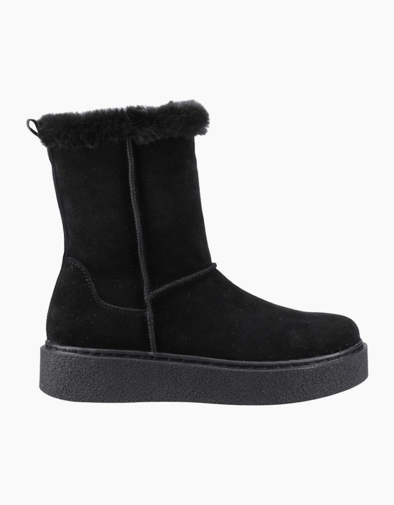 Hush Puppies Becca Mid Boot Womens Mid Calf Boots Black