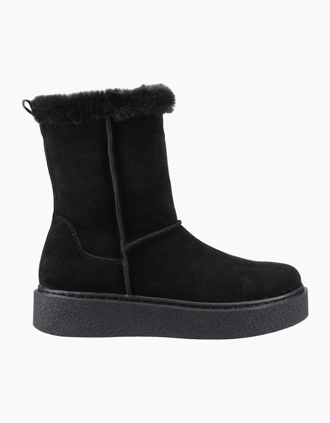 Hush Puppies Becca Mid Boot Womens Mid Calf Boots Black