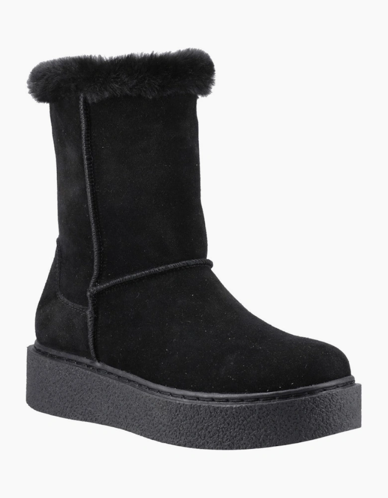 Hush Puppies Becca Mid Boot Womens Mid Calf Boots Black
