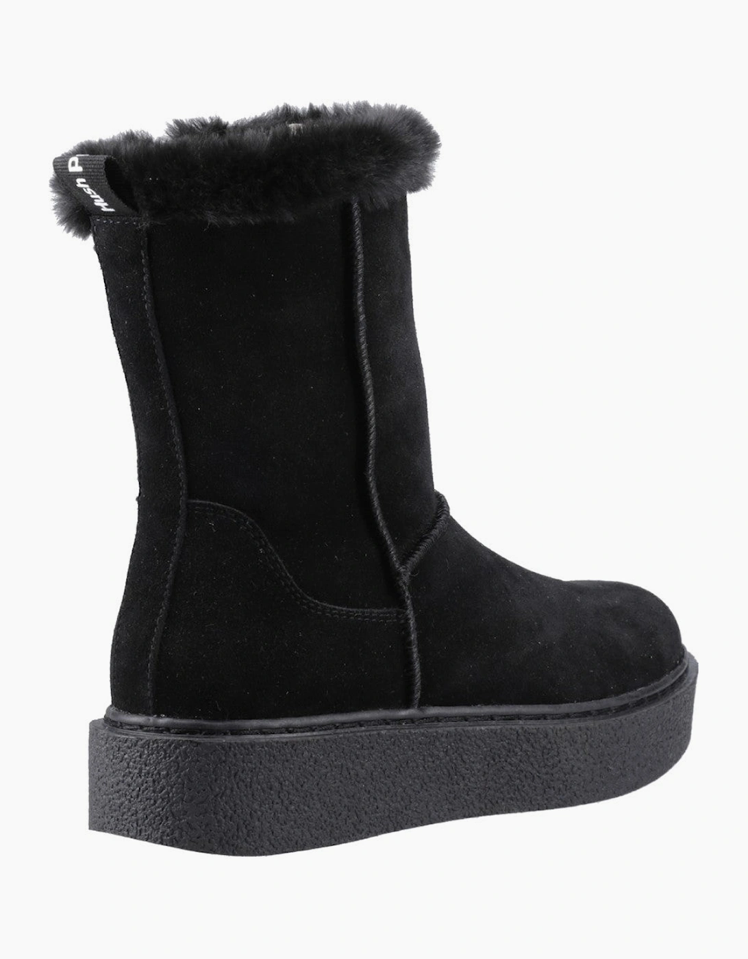 Hush Puppies Becca Mid Boot Womens Mid Calf Boots Black