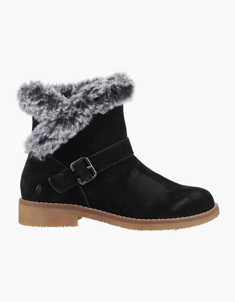 Hush Puppies Hannah Wide Fit Boot Womens Ankle Boots Black