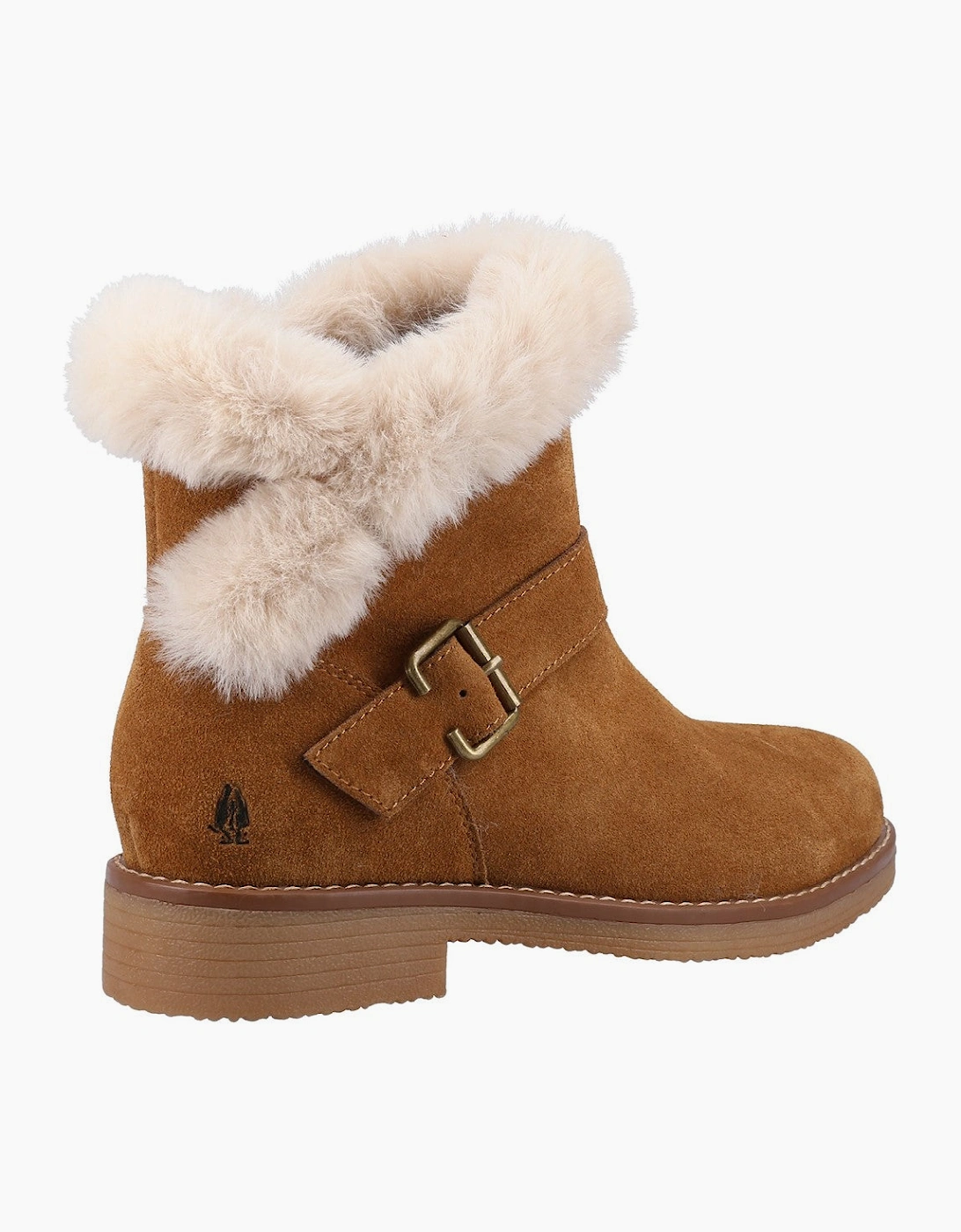 Hush Puppies Hannah Wide Fit Boot Womens Ankle Boots Tan