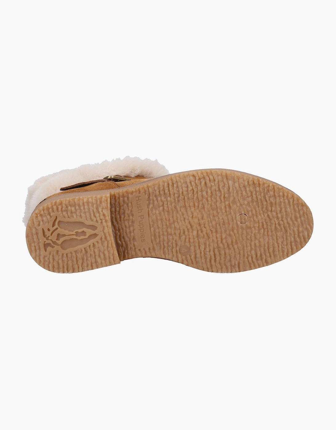 Hush Puppies Hannah Wide Fit Boot Womens Ankle Boots Tan