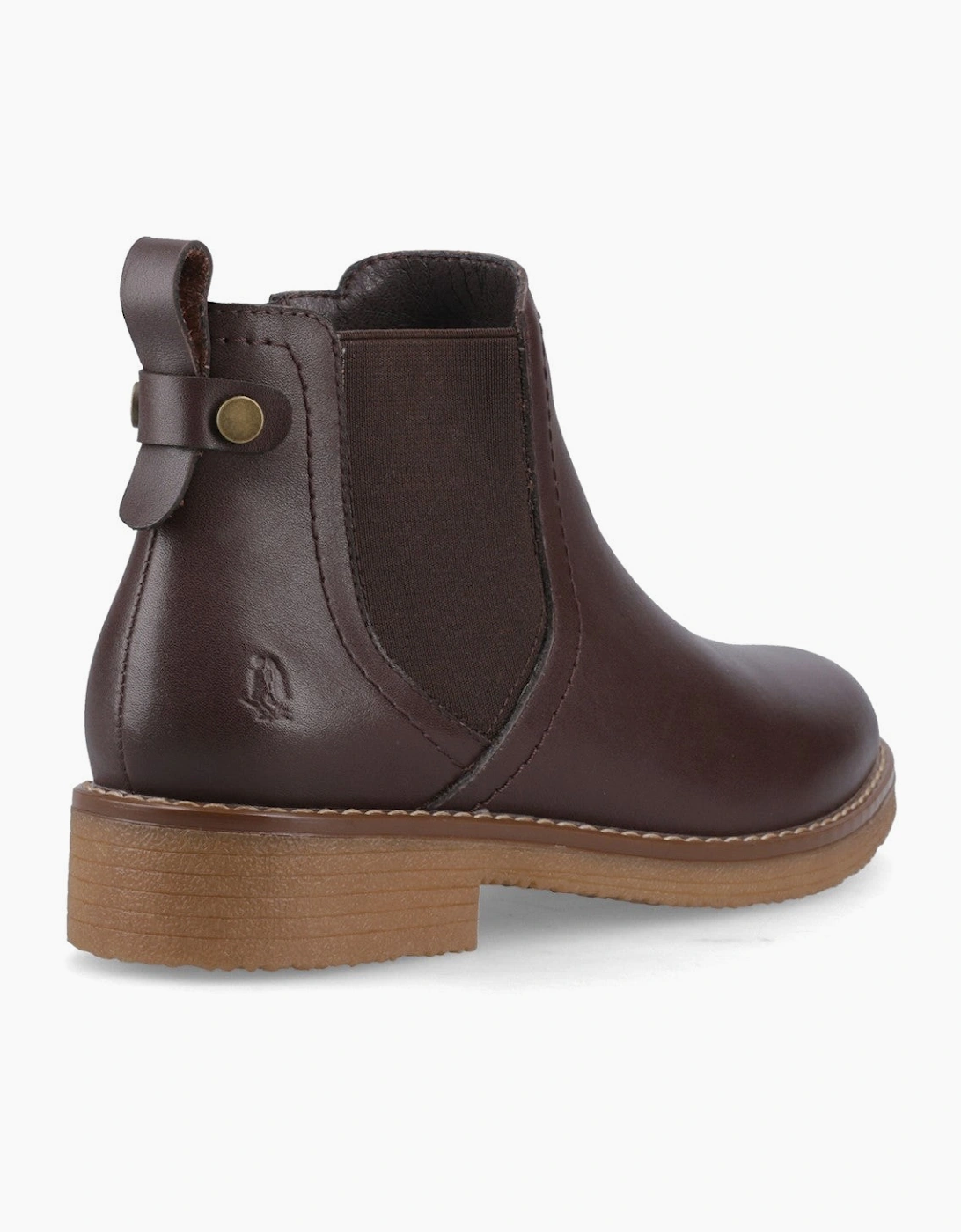 Hush Puppies Maddy Leather Boot Womens Ankle Boots Chocolate