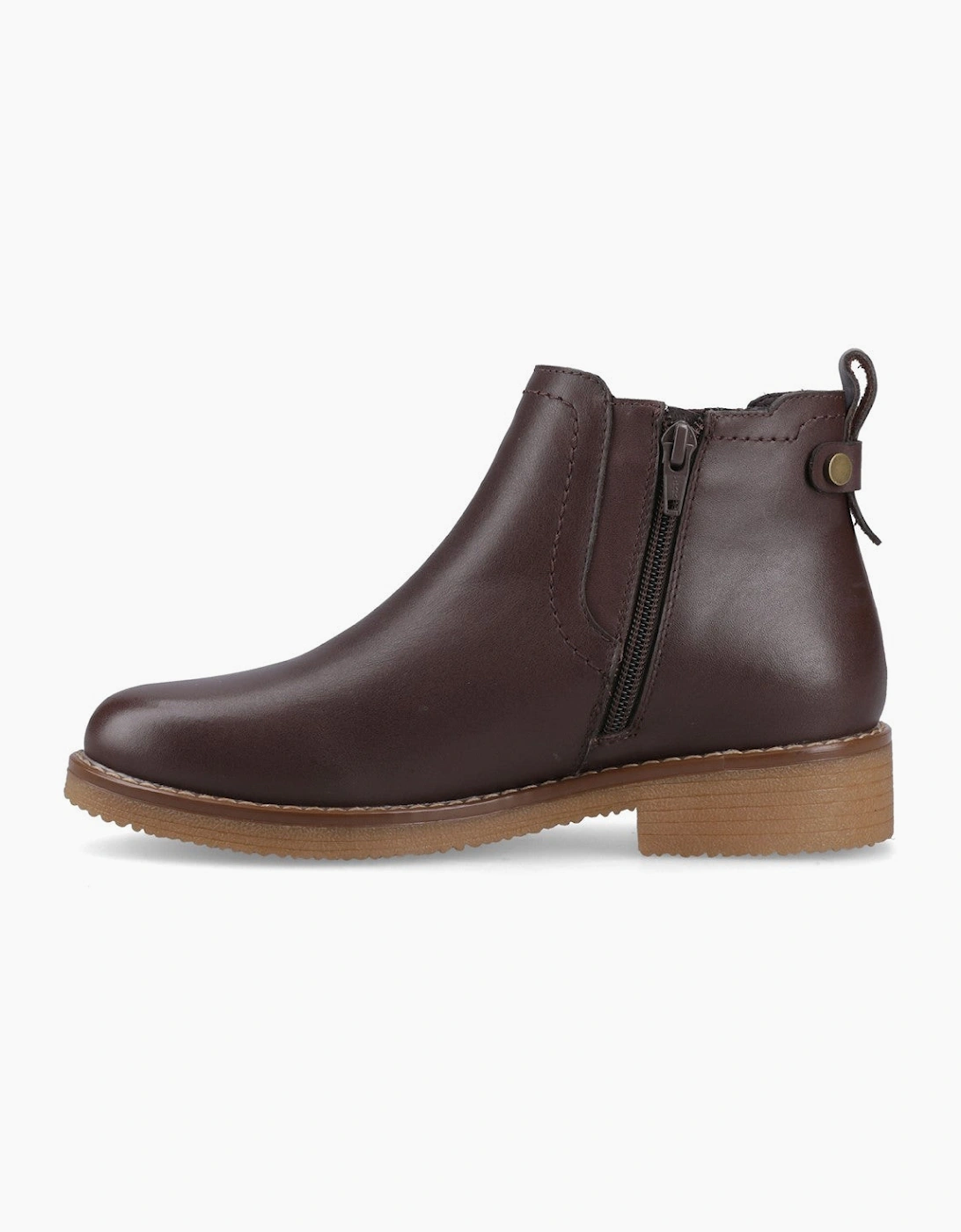 Hush Puppies Maddy Leather Boot Womens Ankle Boots Chocolate