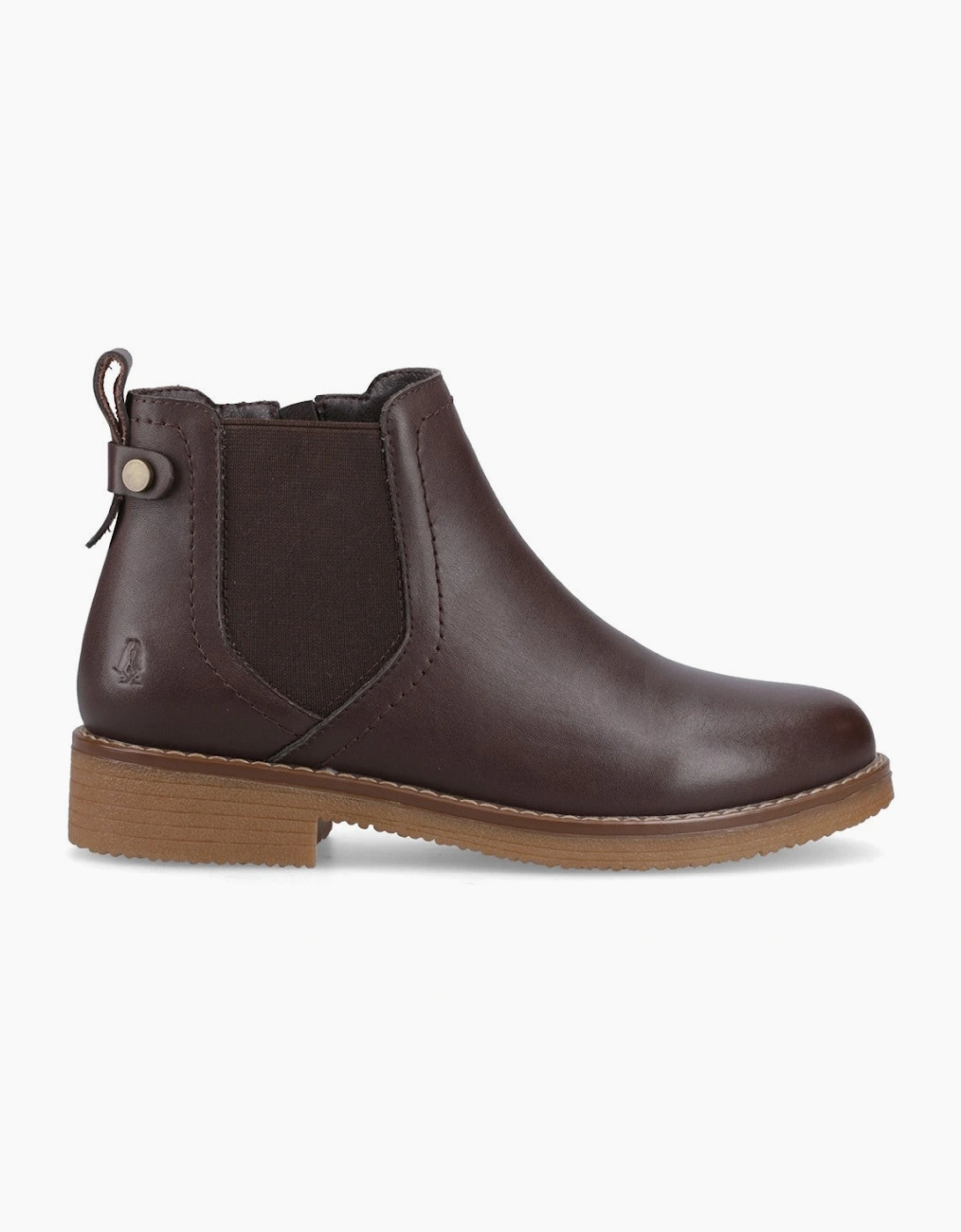 Hush Puppies Maddy Leather Boot Womens Ankle Boots Chocolate