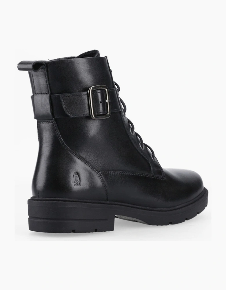 Hush Puppies Teagan Biker Boot Womens Biker Boots Black