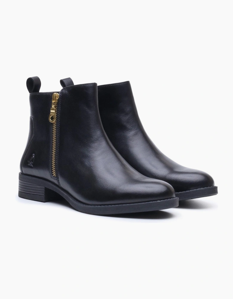 Hush Puppies Perry Zip Boot Womens Ankle Boots Black