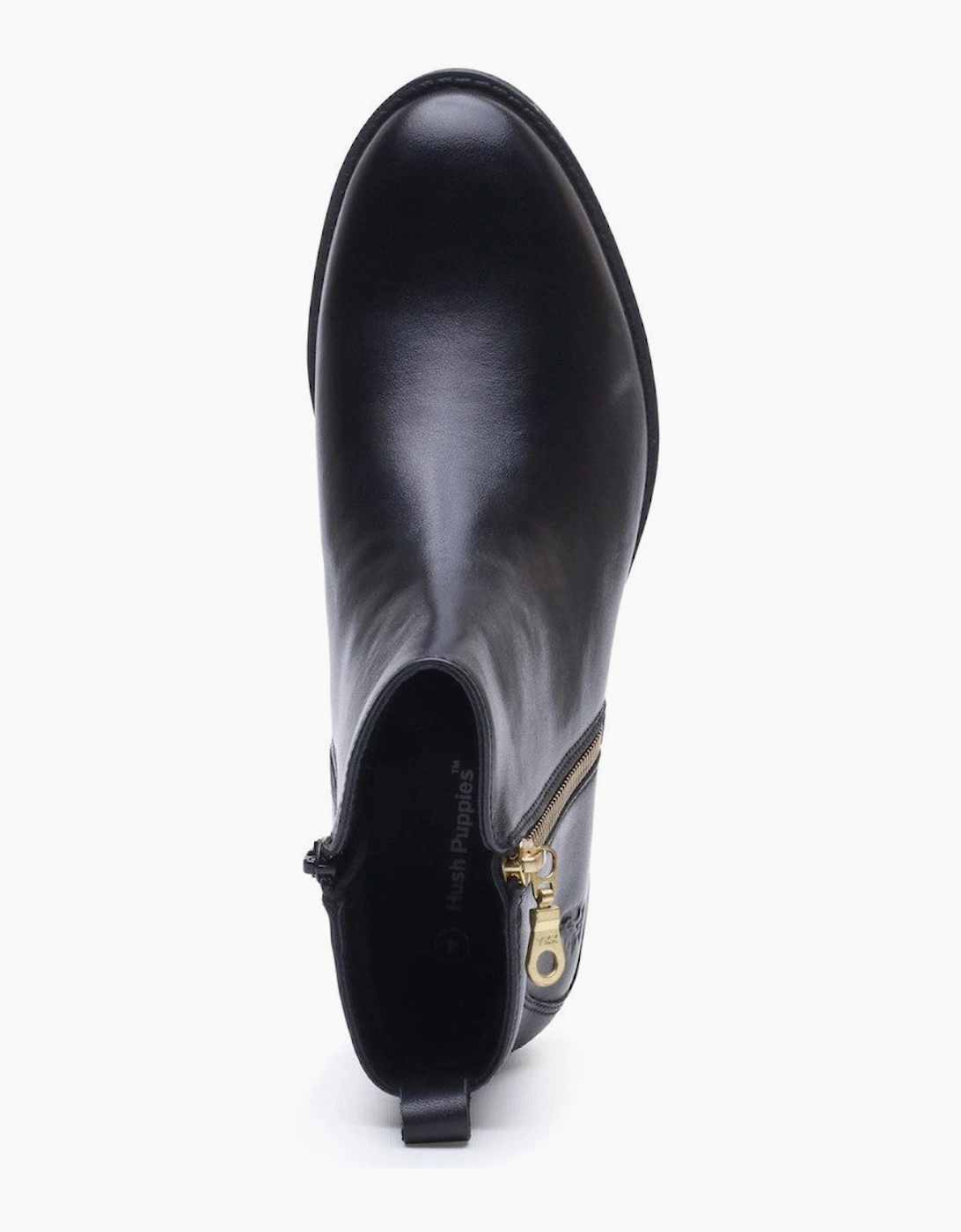 Hush Puppies Perry Zip Boot Womens Ankle Boots Black